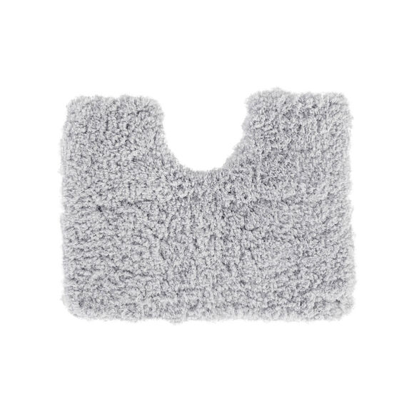 Tapis de bain uni moelleux microfibre (gris perle) Tapis de bain uni moelleux microfibre (gris perle)
